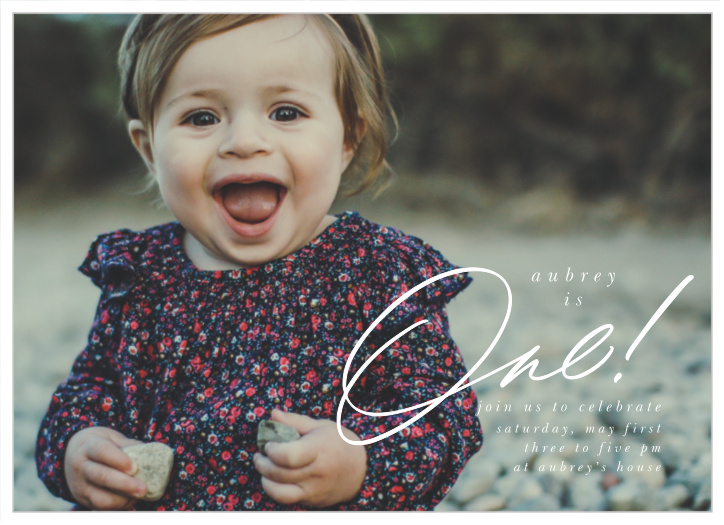 What a joyful moment turning one can be! Get our Happy One First Birthday Invitations today! 