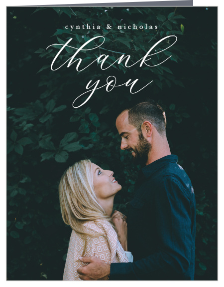 Our Delicate Devotion Wedding Thank You Cards lets family and friends know how much you appreciated their support and presence on your special day. 