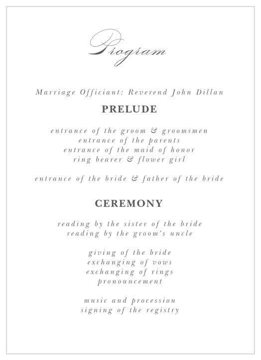 Wedding Programs | Match Your Colors & Style Free!