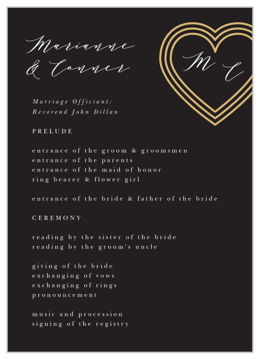 Wedding Programs | Match Your Colors & Style Free!