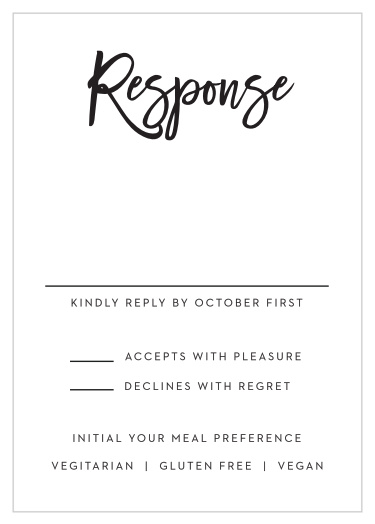 Textured Script Rehearsal Cards by Basic Invite