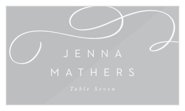 Our Bold Script Clear Place Cards are the perfect way to keep the seating organized at your wedding festivities!