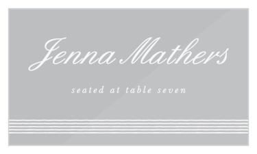 Guide friends and family to their seats for your wedding reception with ease with our Lovely Frame Clear Place Cards. 