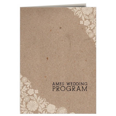 wedding programs match your