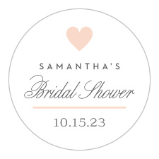 Customizable Bridal Shower Stickers & Labels