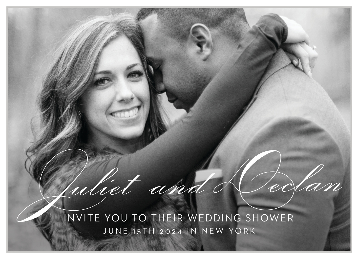 Classic Script Bridal Shower Invitations by Basic Invite