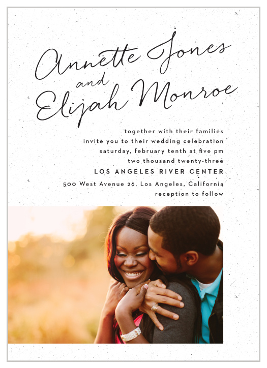 Our Darling Couple Wedding Invitations bring family and friends together to celebrate your big day.