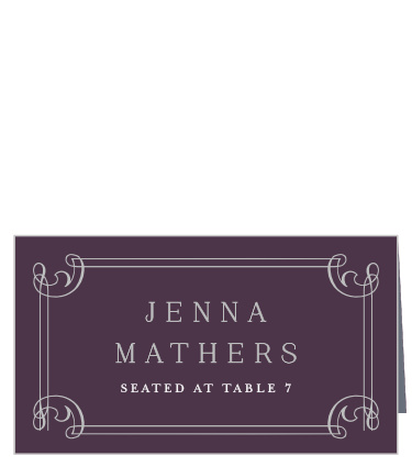 Organize your wedding guests with our Victorian Frame Place Cards!