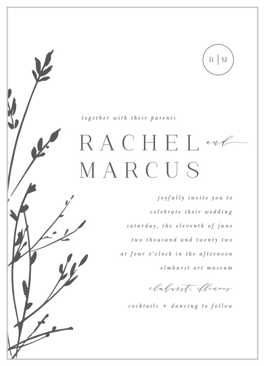 Bring family and friends together to celebrate your marriage with the rustic look of our Sweet Grass Wedding Invitations.