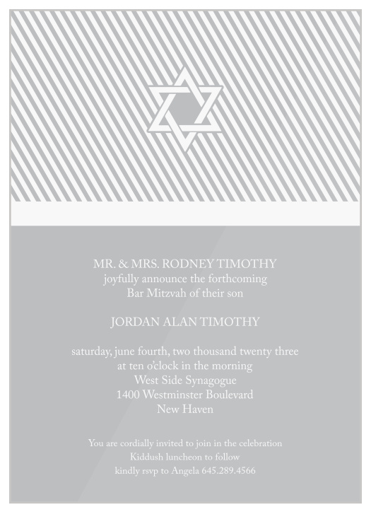 Bar Mitzvah Invitations | Match Your Colors & Style Free