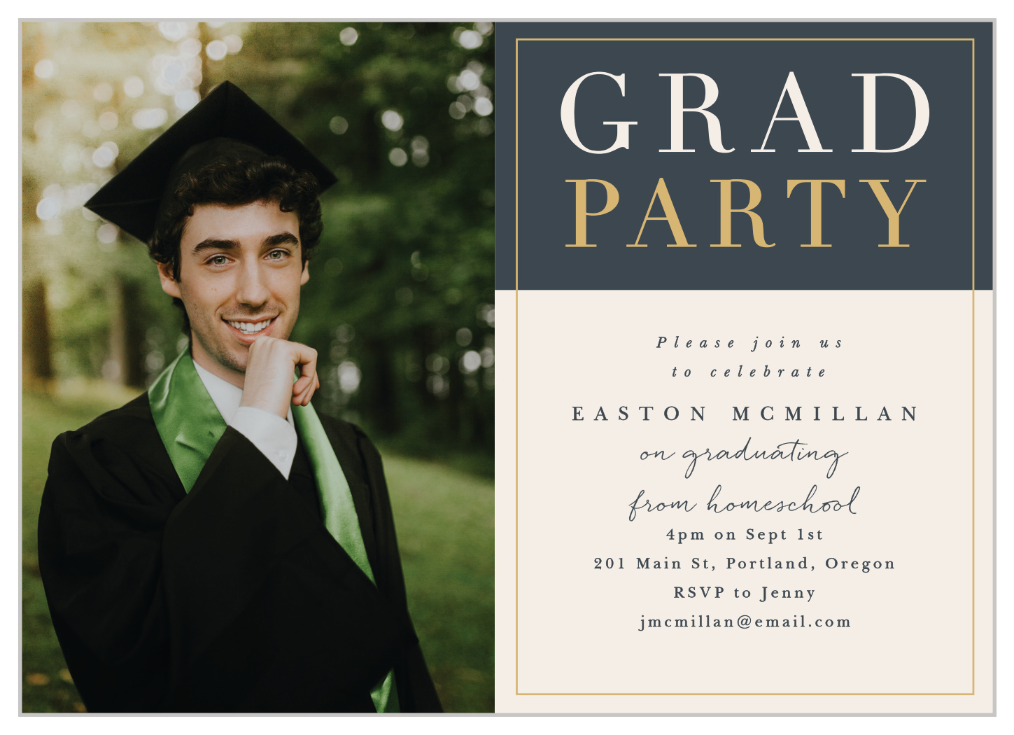 Homeschooled Grad Graduation Invitations by Basic Invite