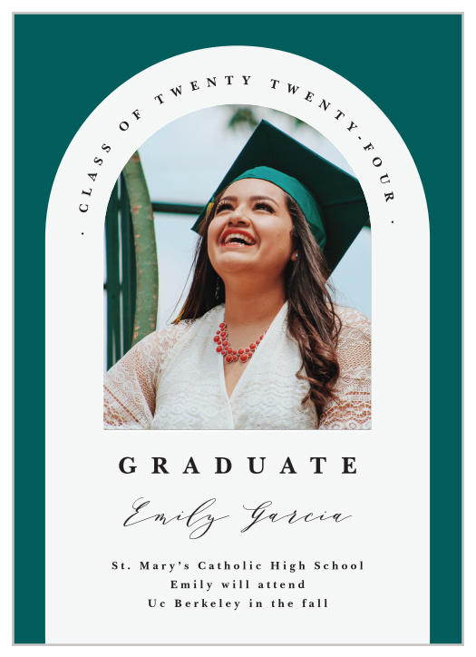 Our Triumphant Arch Graduation Announcements spread the news of your academic achievement.