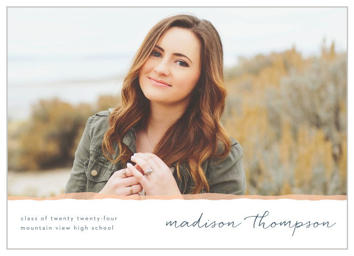 Our Torn Edge Graduation Announcements share the news of your amazing accomplishment.