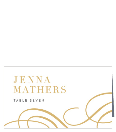 Our Timeless Swirls Place Cards guide family and friends to their seats with ease.