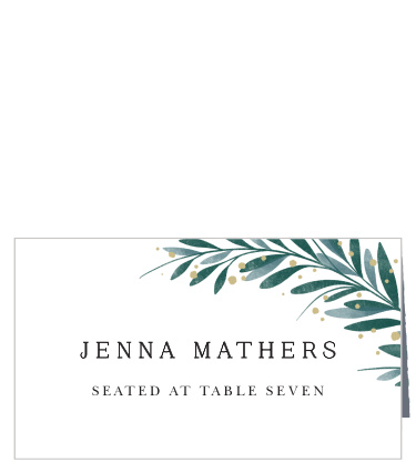 Family and friends will have no issue finding their seats for your reception with the help of our Perfect Match Place Cards.