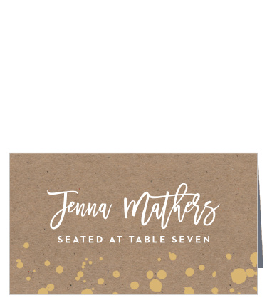 Our Classic Kraft Place Cards will guide family and friends to their seats for your reception with ease.