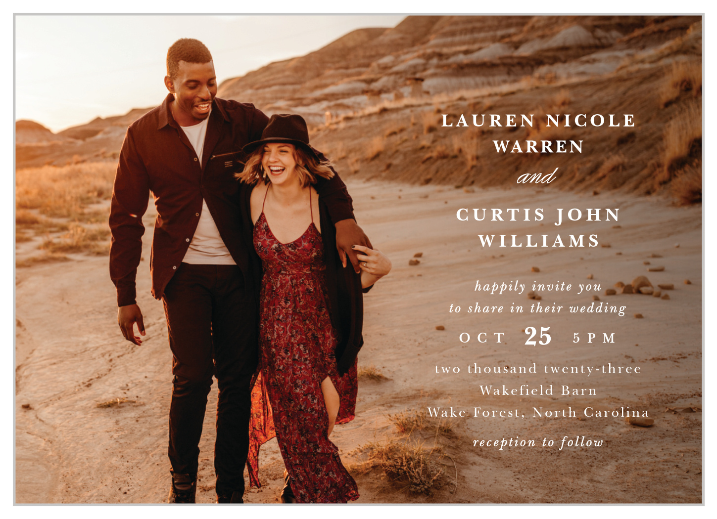 Happy Couple Wedding Invitations by Basic Invite