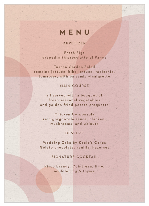 Wedding Menus | Design Your Menu Cards Instantly Online!