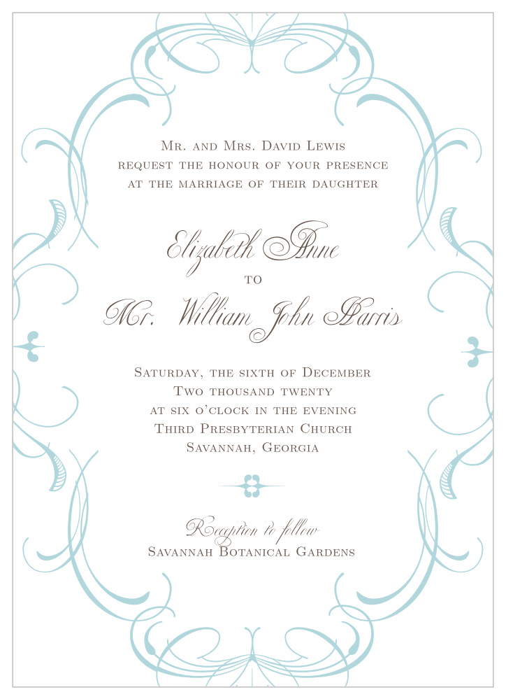 formal wedding invitations