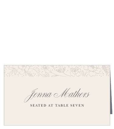 Give everyone a place at your dream wedding with our Botanical Border Place Cards.