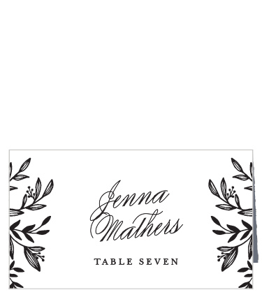 Family and friends will have no issue finding their way to their seats with the help of our Pen Drawn Place Cards.