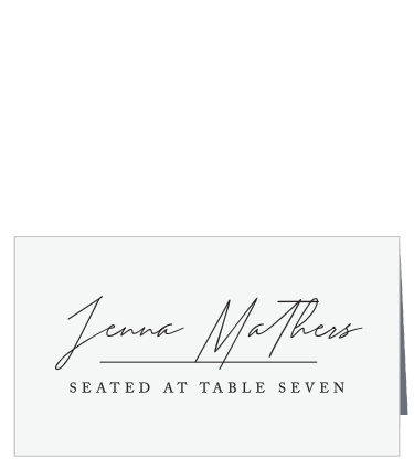 Family and friends will have no issue finding their seats with the help of our Minimal Magnifique Place Cards. 