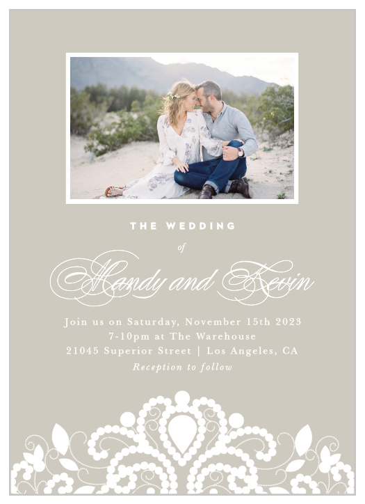 Our Old Fashioned Charm Wedding Invitations gather family and friends together to celebrate your big day.