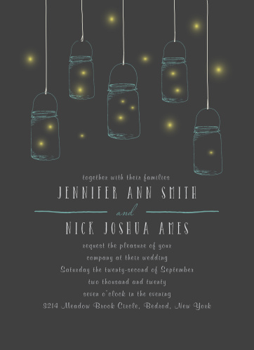 Mason Jar Wedding Invitations Match Your Color Style Free