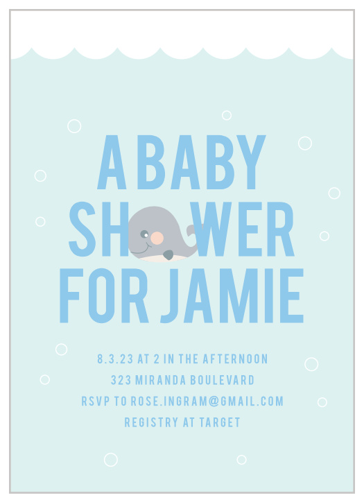 Love whales?? Whale, might as whale host a whale baby shower, and whale you're at it, might as whale customize this adorable whale invitation with your favorite colors and fonts! 