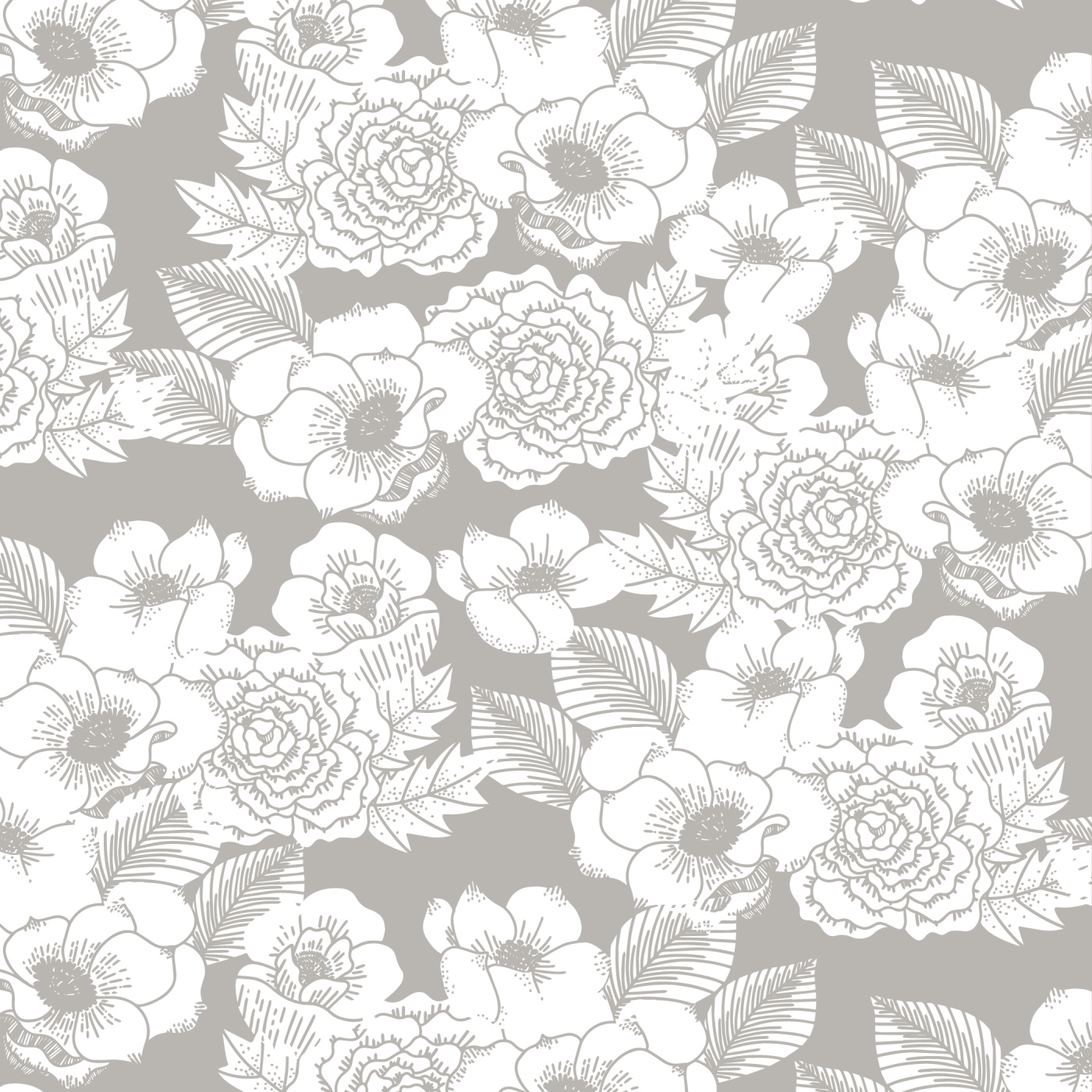 Flower Patch Peel And Stick Removable Wallpaper | Love vs. Design