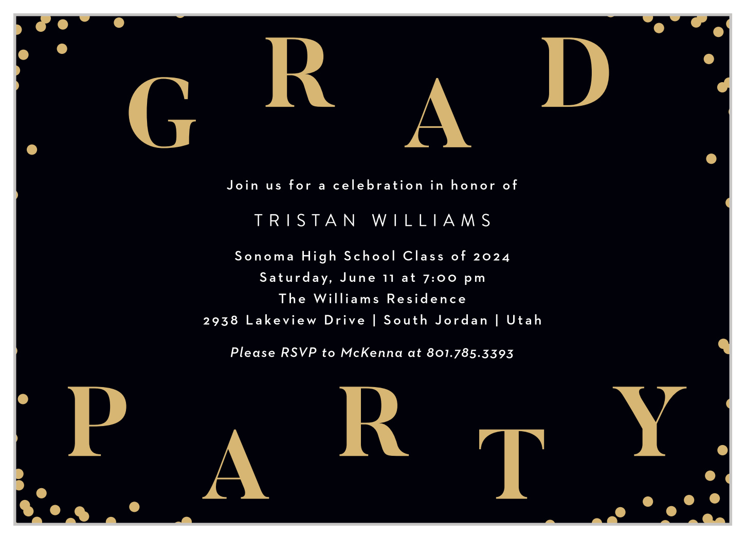 Widescreen Scholar Graduation Invitations by Basic Invite