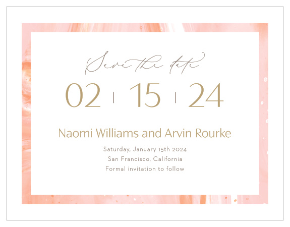 Our Sleek Names Save the Date Cards announce your upcoming wedding to close friends and family!