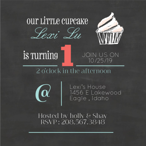chalkboard birthday invitations match your color style free