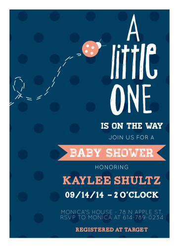 Ladybug Baby Shower Invitations Match Your Color Style Free