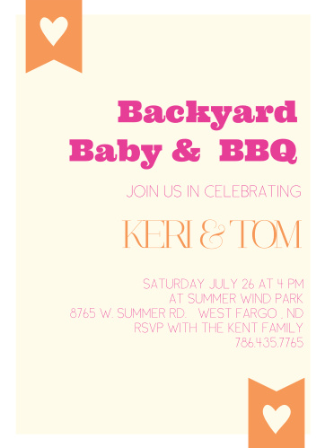 Bbq Baby Shower Invitations Match Your Color Style Free