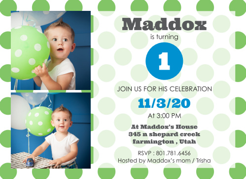 Chalkboard Celebration Baby Boy First Birthday Invitation Shutterfly