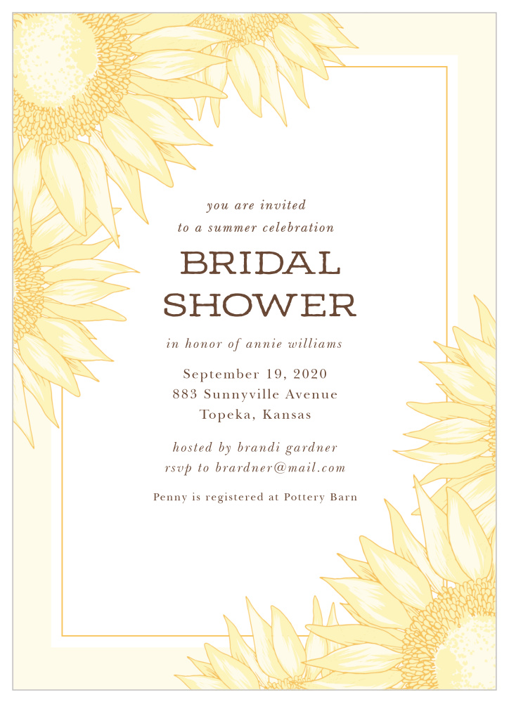 Bridal Shower Details