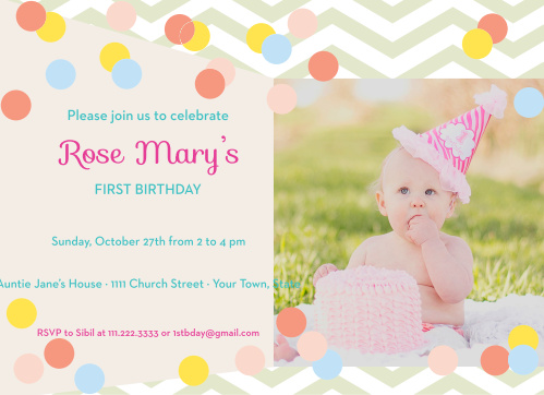 First Birthday Invitations 40 Off Super Cute Designs Basic Invite