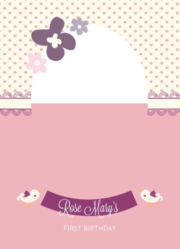 girls first birthday invitations by basic invite