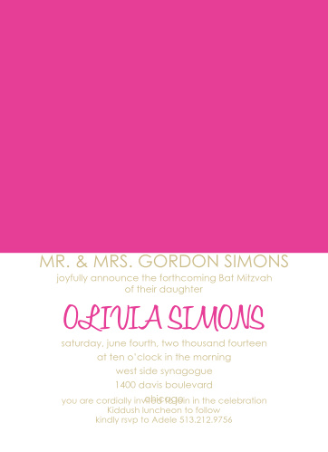 unique bat mitzvah invitations match your color style free