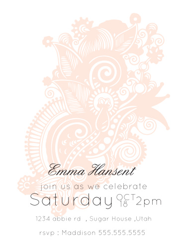 girls first birthday invitations by basic invite