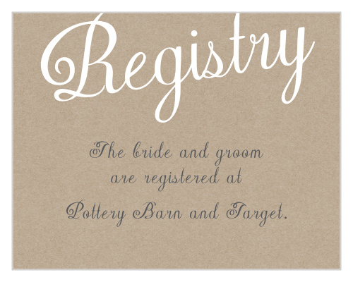 Elegant Kraft Wedding Invitations by Basic Invite