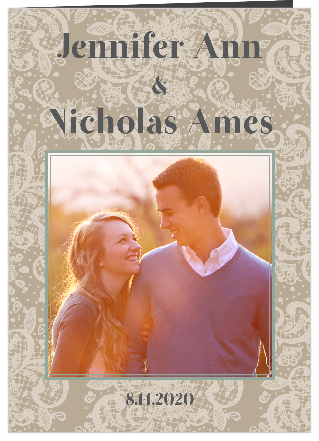 Elegant Lace Wedding Programs By Basic Invite