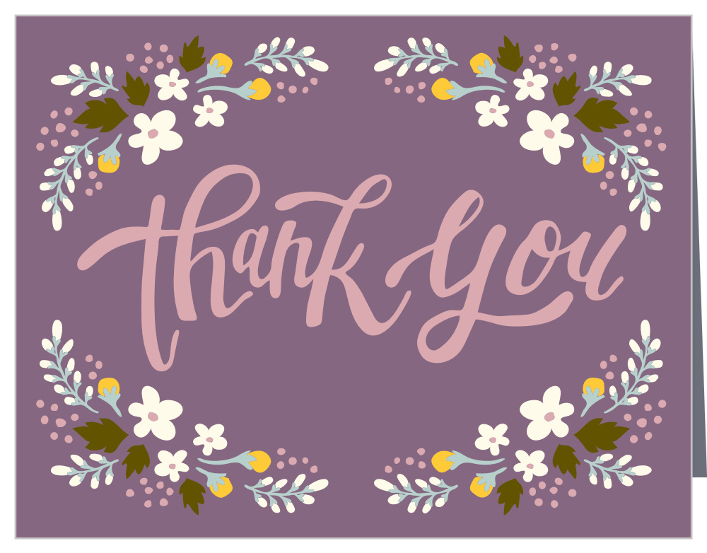 Floral Celebration Thank You Cards by Basic Invite