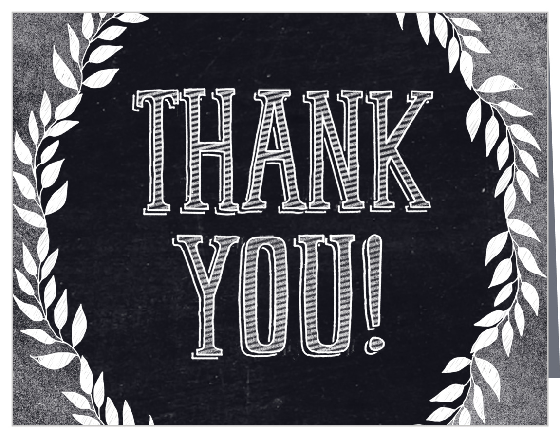 Free Printable Chalkboard Thank You Cards
