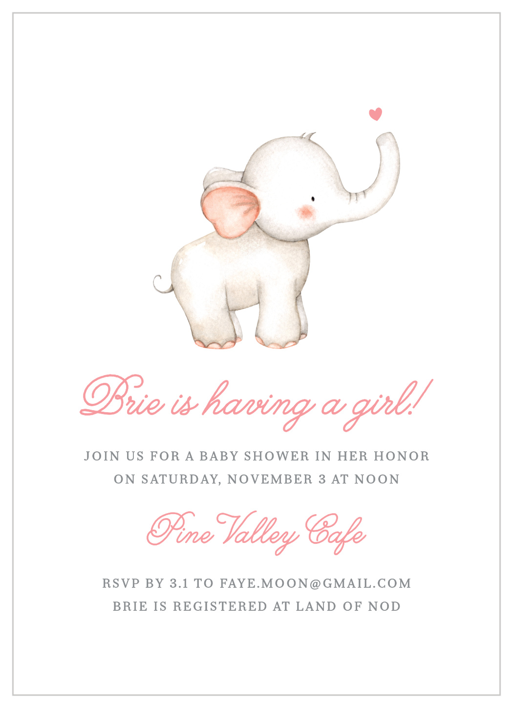 Polka Dots Little Peanut Elephant Invitations With Envelopes Elephant Baby Shower Invitations For Boy Mom and Baby Elephant Fill In The Blanks Invites 4.25 x 5.5 Set Of 20 