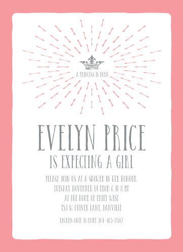 Crown Baby Shower Invitations Match Your Color Style Free Crown Baby Shower Invitations Match Your Color Style Free