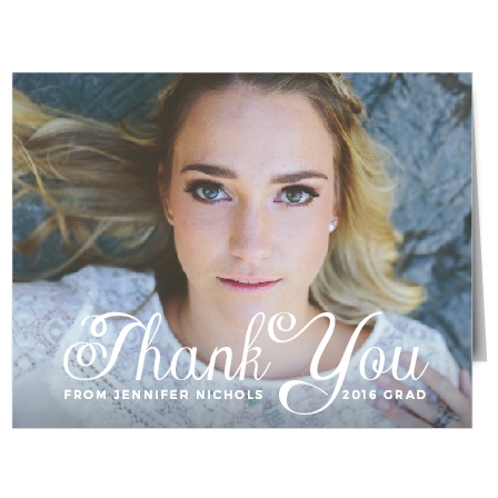 graduation thank you cards match your color style free basic