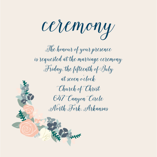 Beautiful 20 Marriage Ceremony Invitation Card