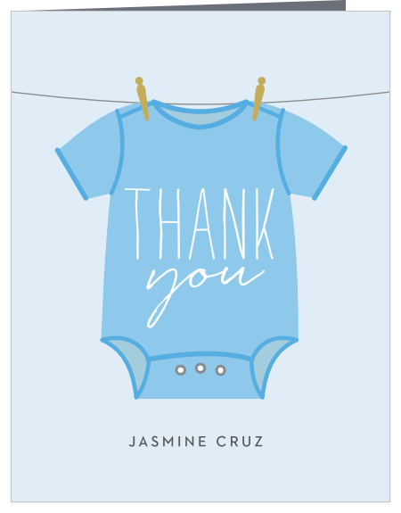 Boy Onesie Clothesline Baby Shower Invitation By Basic Invite